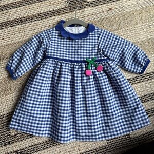 Florence Eiseman Blue and White Gingham Dress
